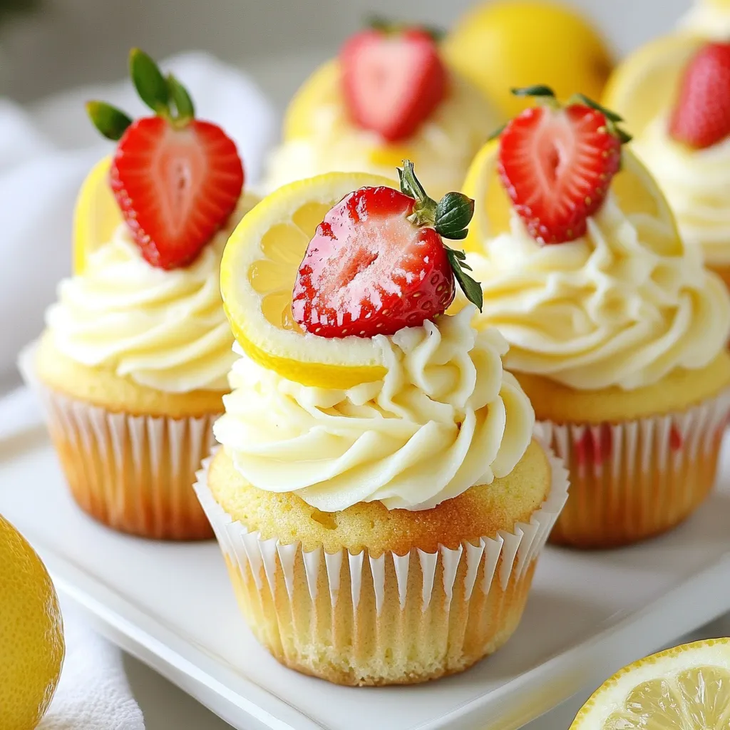 Strawberry Lemonade Cupcakes Delightful Summer Treat