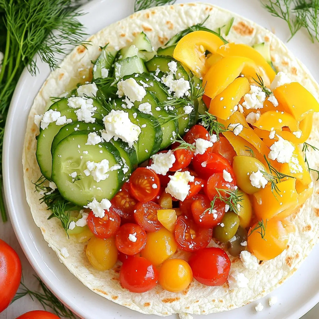 Greek Hummus Veggie Wraps Flavorful and Healthy Meal