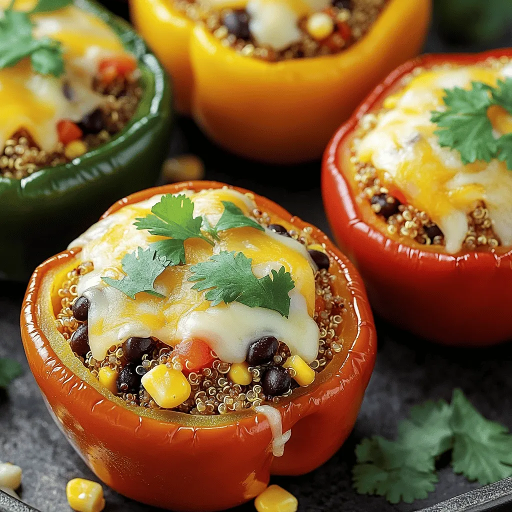 Air Fryer Stuffed Peppers with Quinoa Flavor Boost