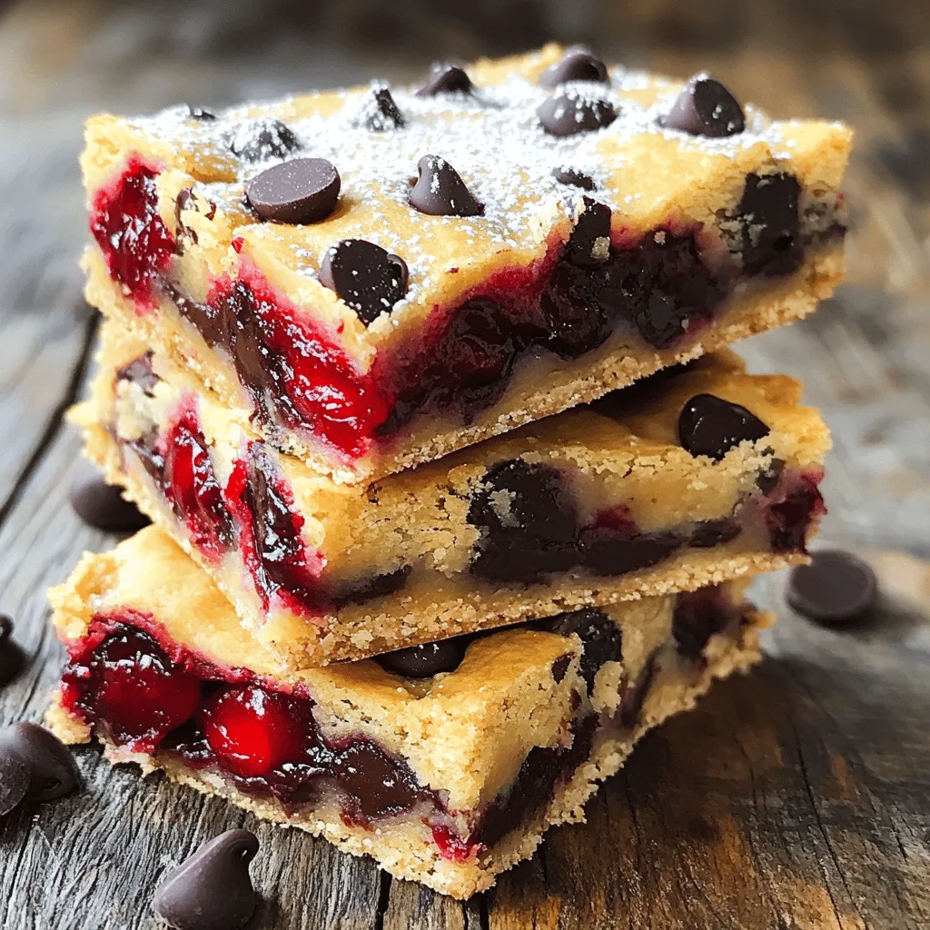 Cherry Chocolate Chip Breakfast Bars Delightful Recipe