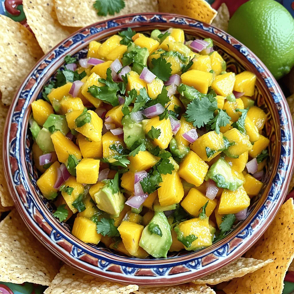 Spicy Mango Salsa with Avocado Flavorful Fresh Dip