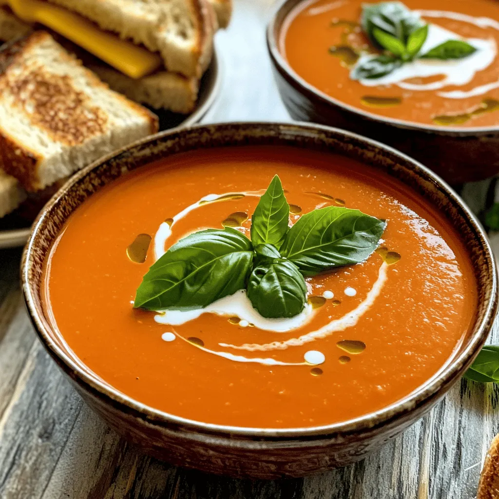 Creamy Tomato Basil Soup Flavorful Comfort Food