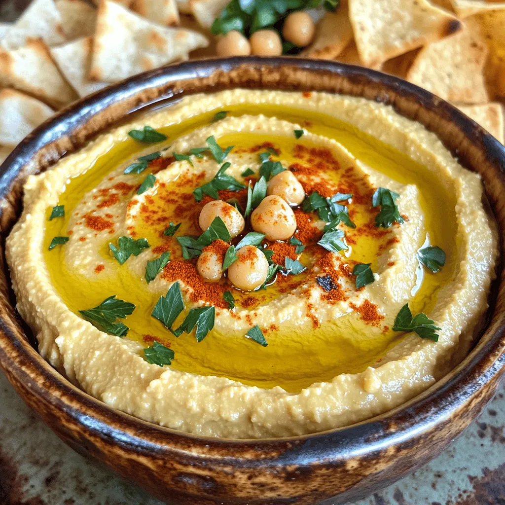 Roasted Garlic Hummus Creamy and Flavorful Dip