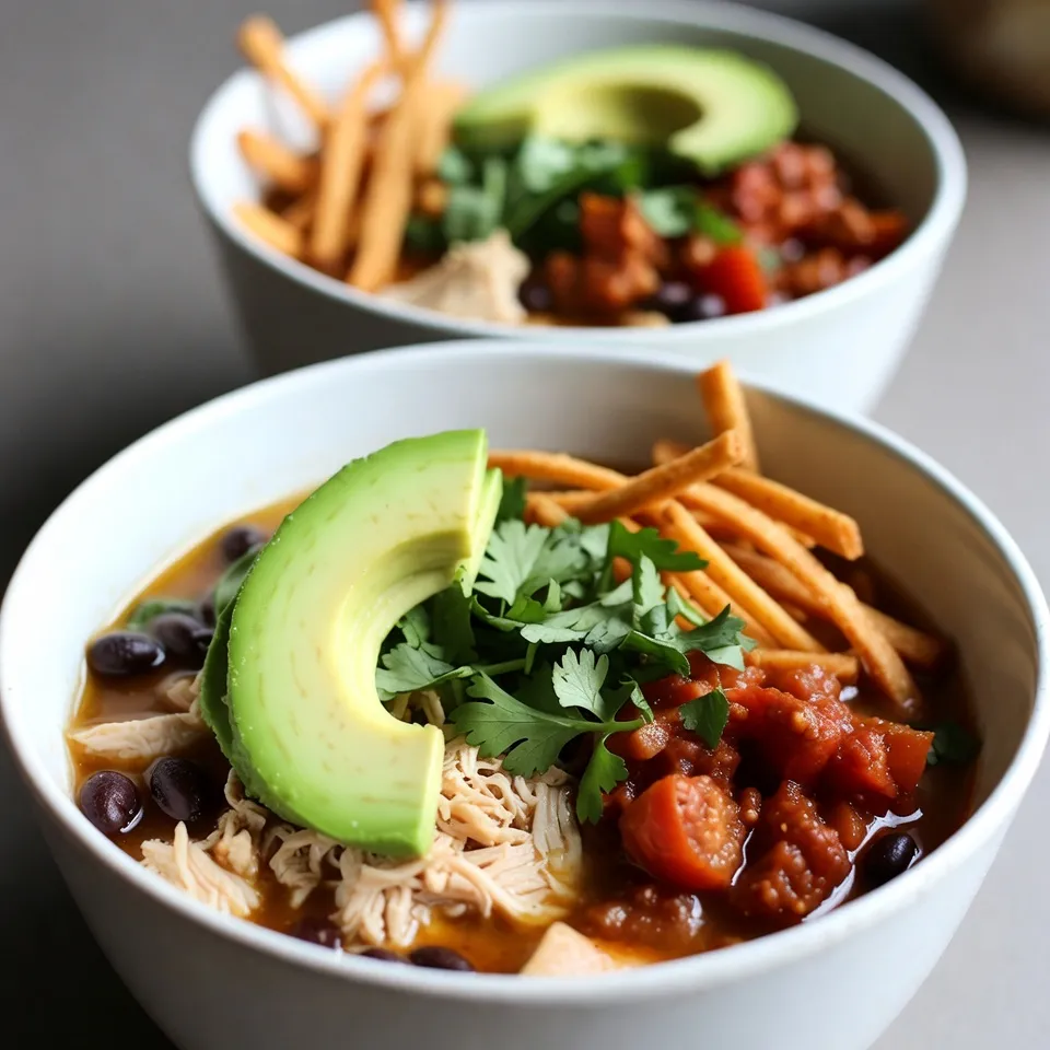 Savory Southwest Chicken Tortilla Soup Recipe