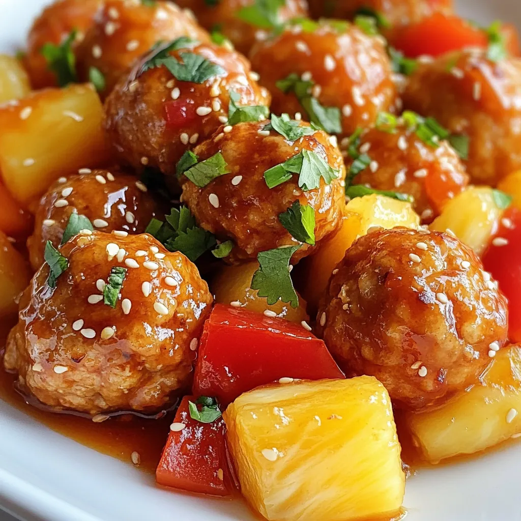 Savory Sweet and Sour Chicken Meatballs Easy Recipe