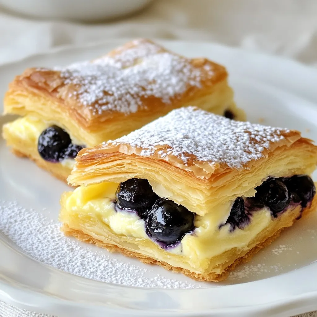 Blueberry Cream Cheese Danish Easy and Flaky Recipe