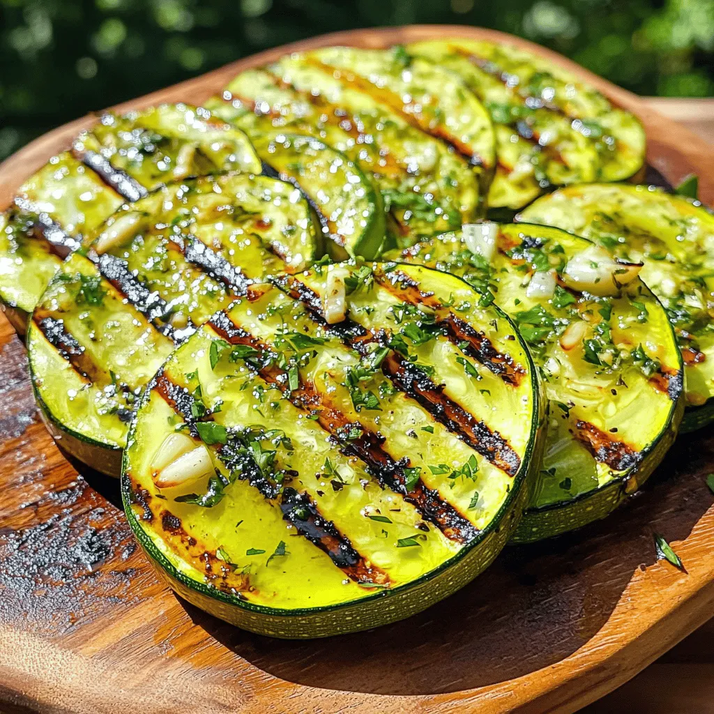 Lemon Herb Grilled Zucchini Fresh and Tasty Recipe
