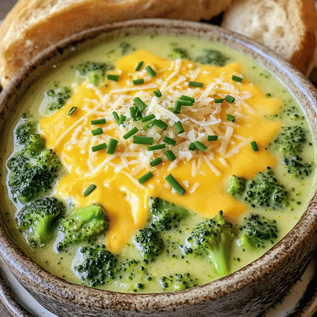 Easy Broccoli Cheese Soup Creamy Delight in Minutes