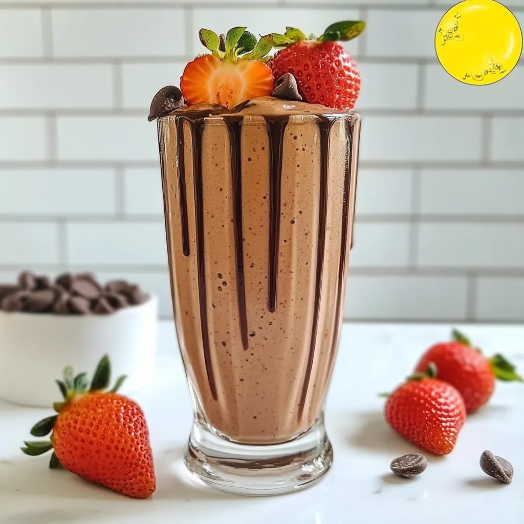 Chocolate Covered Strawberry Smoothie Easy Delight