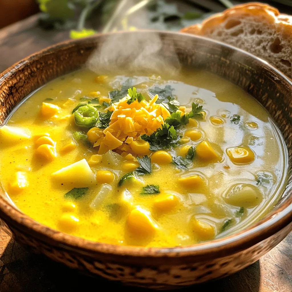 Jalapeño Cheddar Corn Chowder Creamy Flavor Delight