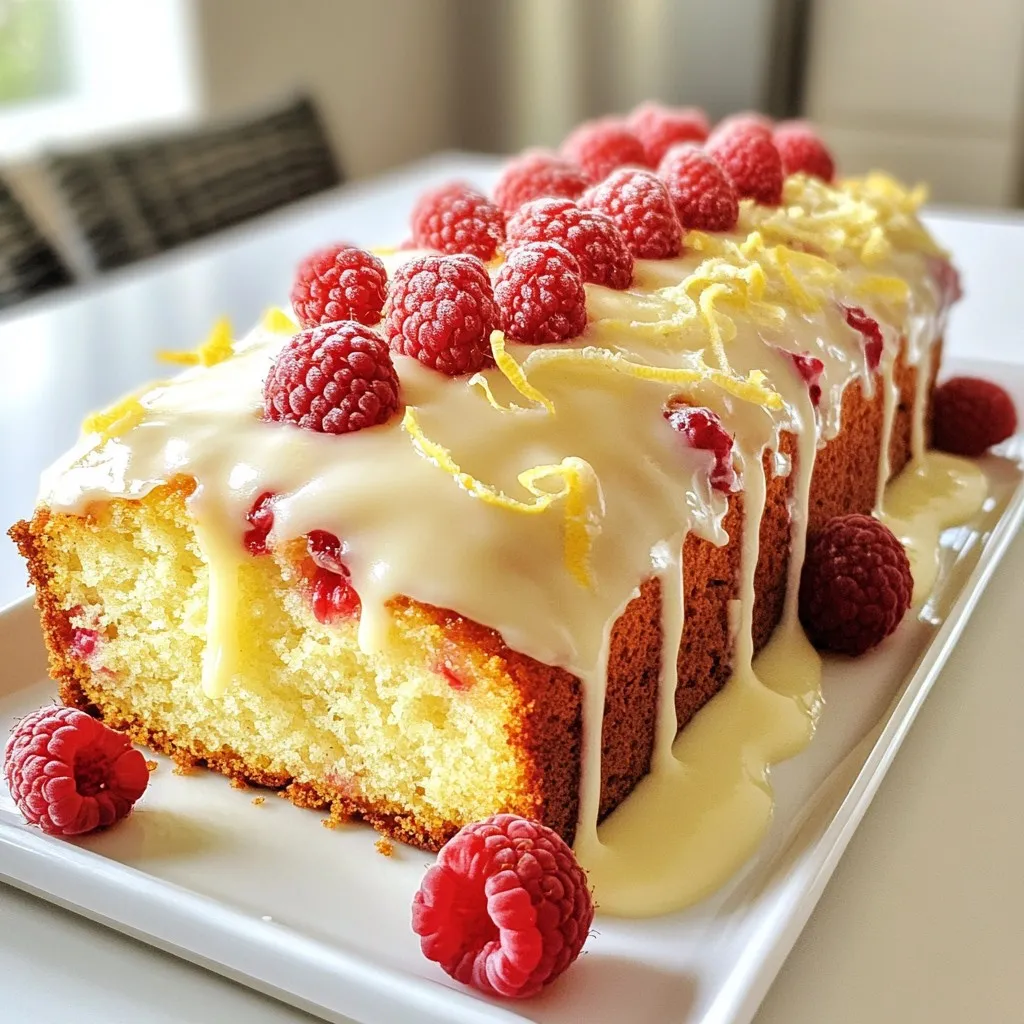 Raspberry Lemon Loaf Cake Easy and Flavorful Delight