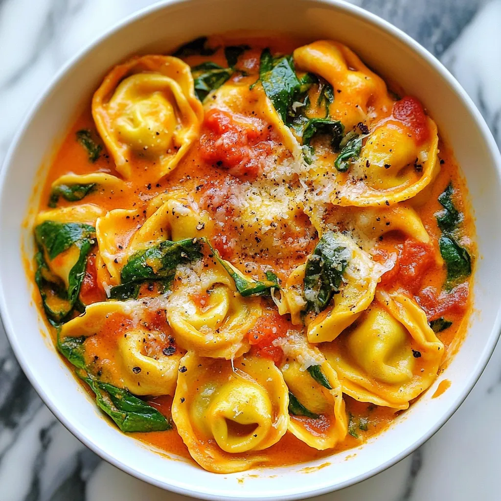Creamy Tomato Tortellini Skillet Simple and Quick Meal