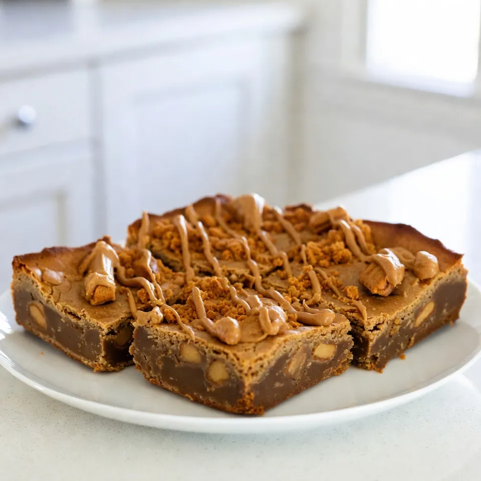Biscoff Cookie Butter Blondies Easy and Delicious Treat