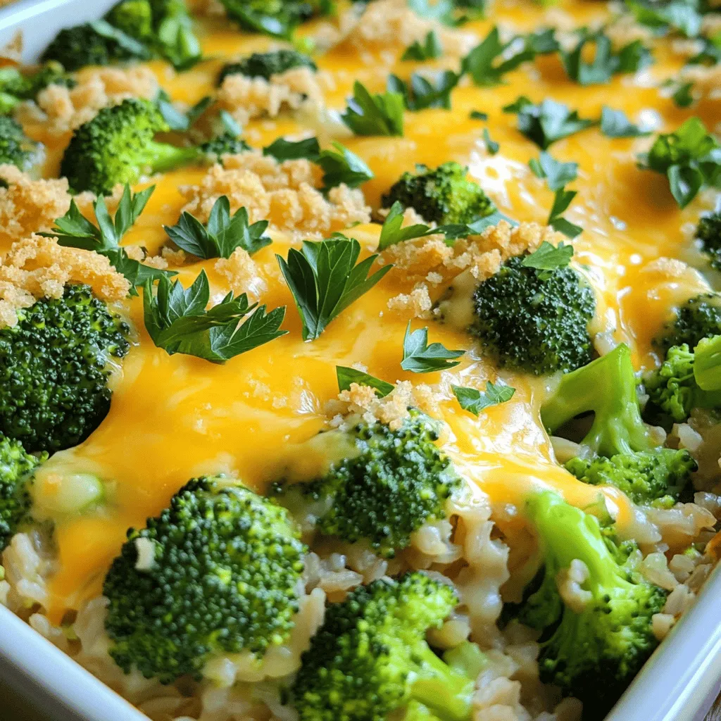 Cheesy Broccoli Rice Casserole Creamy and Delicious Dish