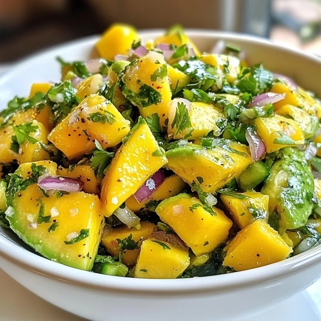 Mango Avocado Salsa Fresh and Flavorful Delight