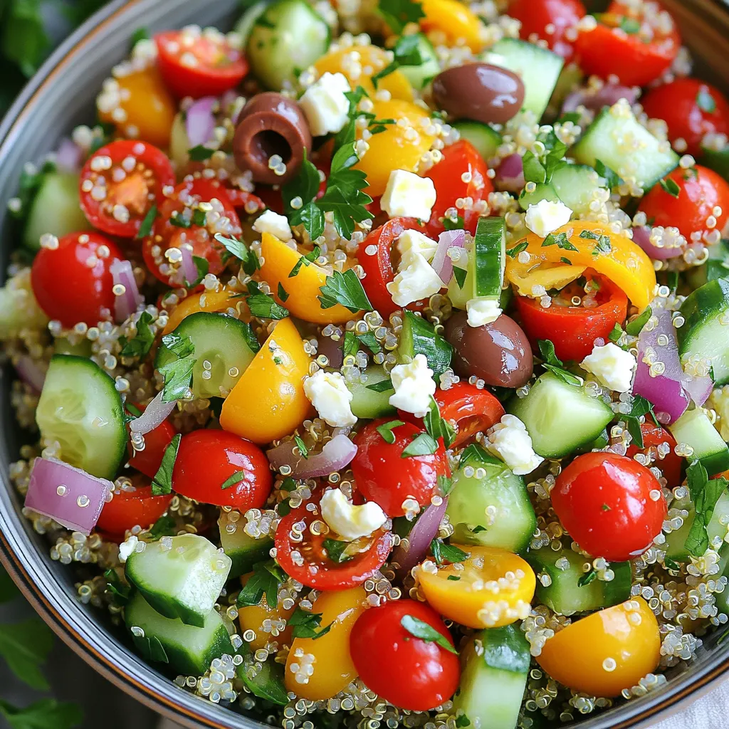 Mediterranean Quinoa Salad with Feta Fresh Delight