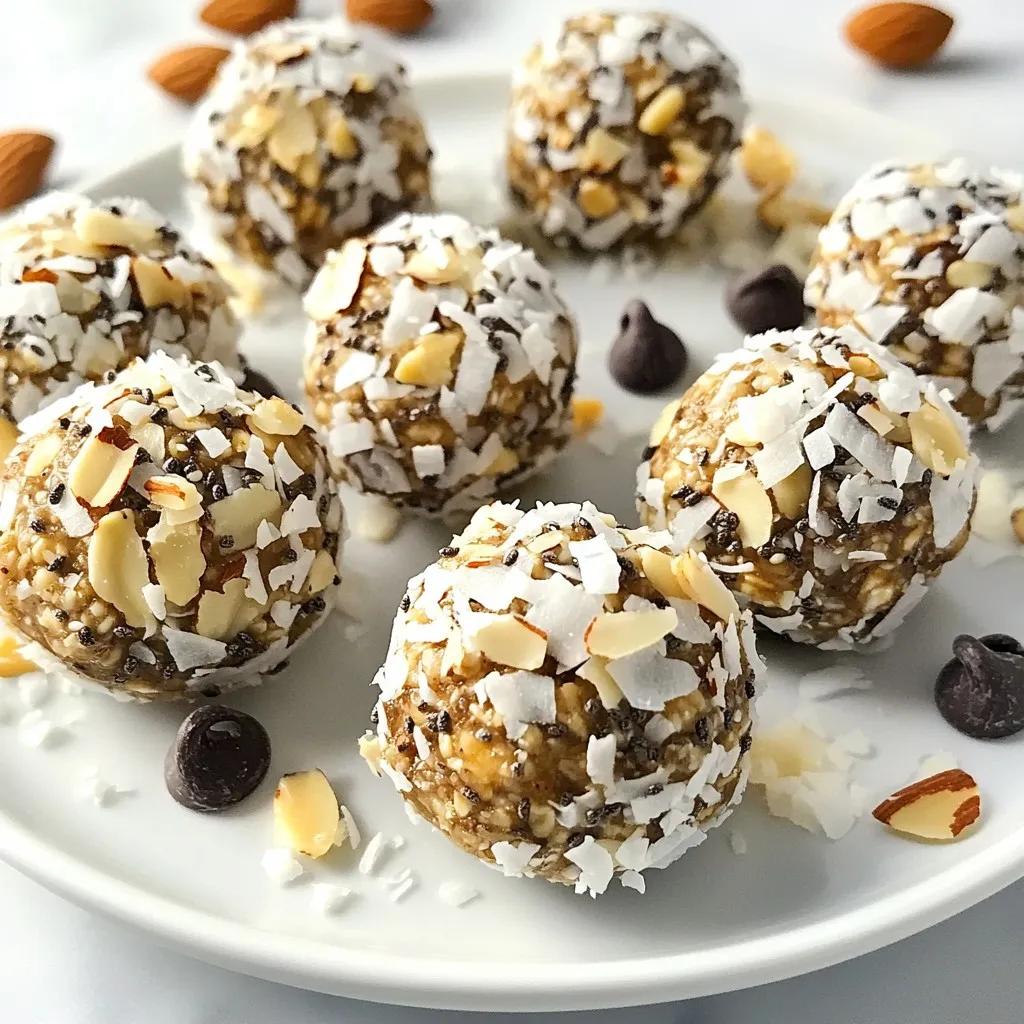 Coconut Almond Energy Bites Healthy Snack Option