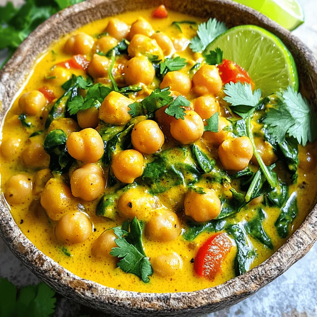 Chickpea Curry in Coconut Milk Flavorful and Easy Dish