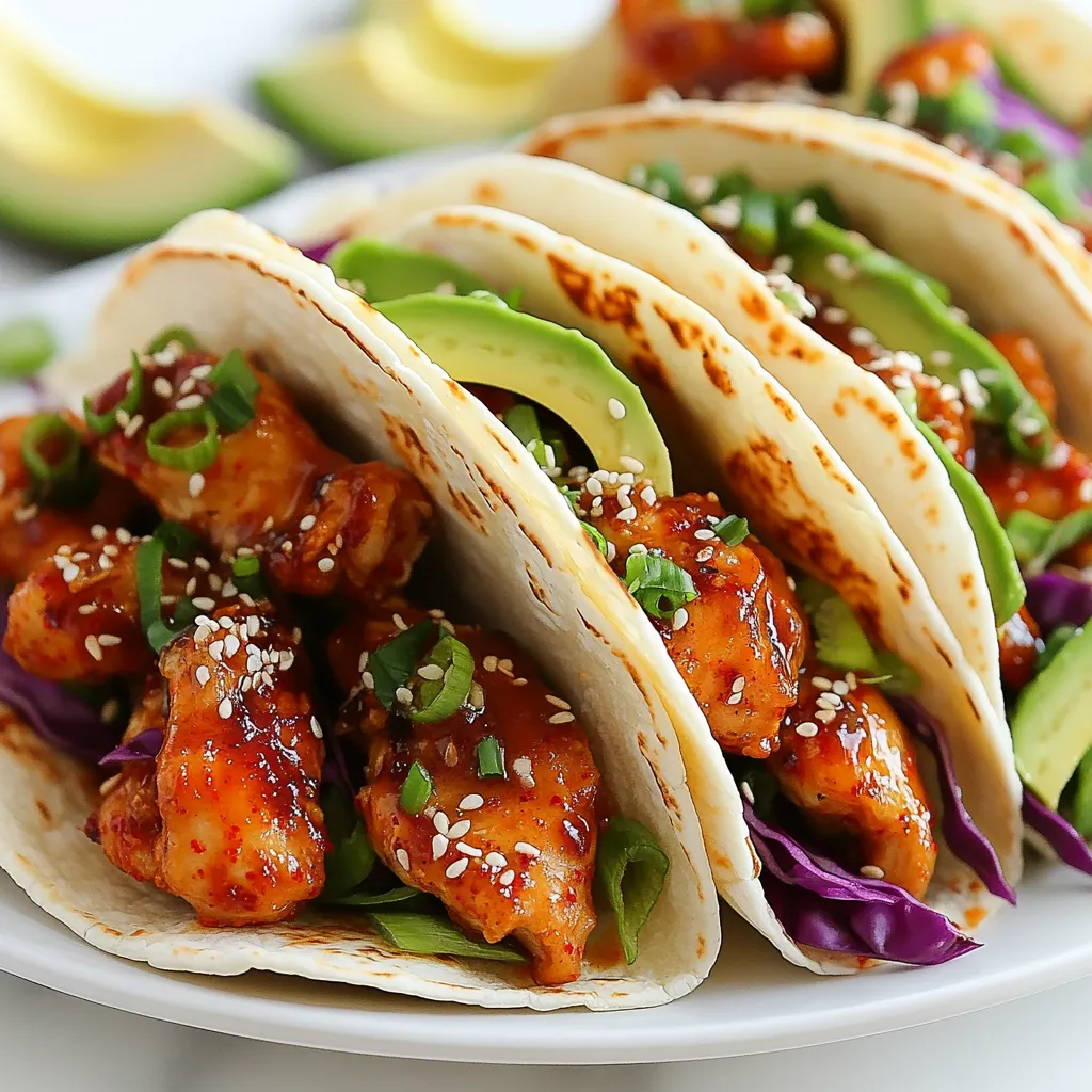 Spicy Korean Chicken Tacos Flavorful and Easy Recipe
