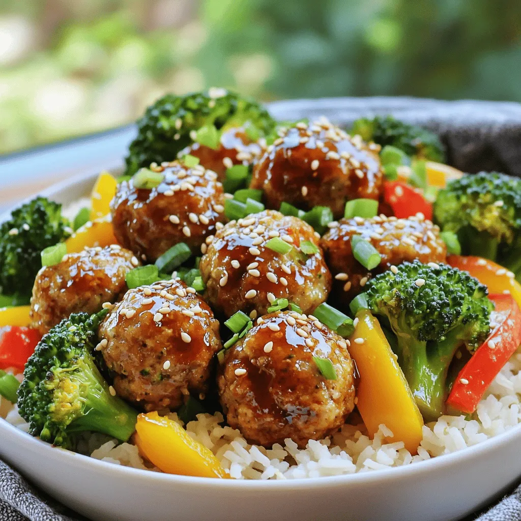 Teriyaki Meatball Bowls Sheet Pan Easy Family Meal
