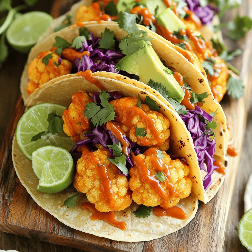 Buffalo Cauliflower Tacos Flavorful and Crisp Delight