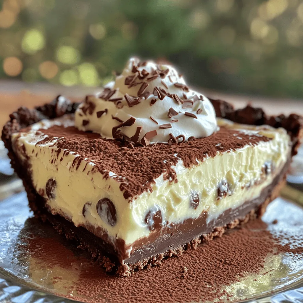 Mocha Chip Icebox Pie Delightful No-Bake Dessert