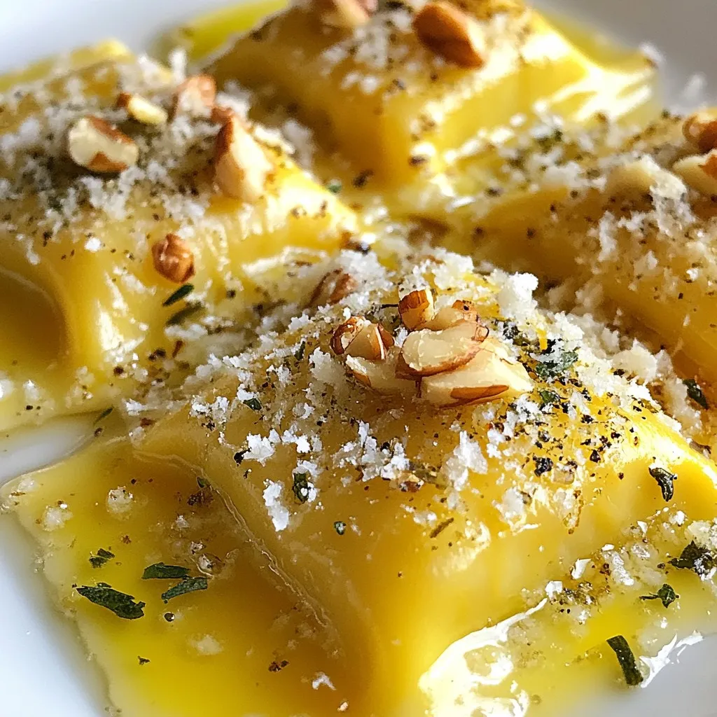 Sage Brown Butter Pumpkin Ravioli Flavorful Delight