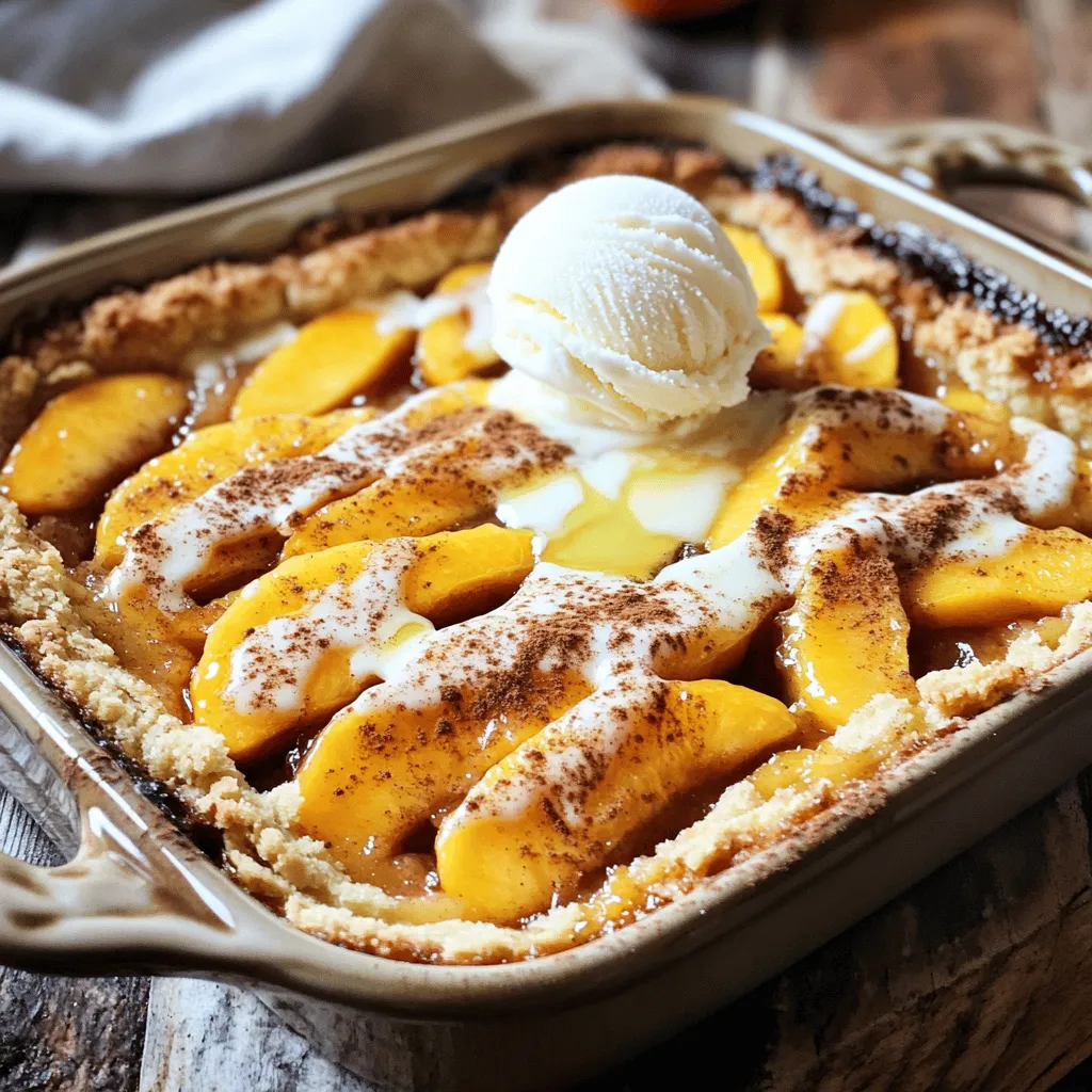Peach Cobbler Dump Cake Simple and Tasty Recipe