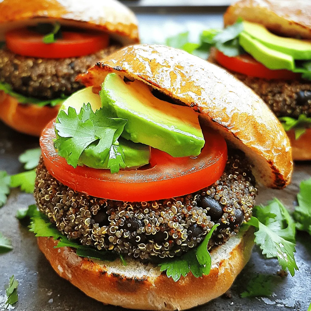 Savory Black Bean Quinoa Burgers Easy and Nutritious