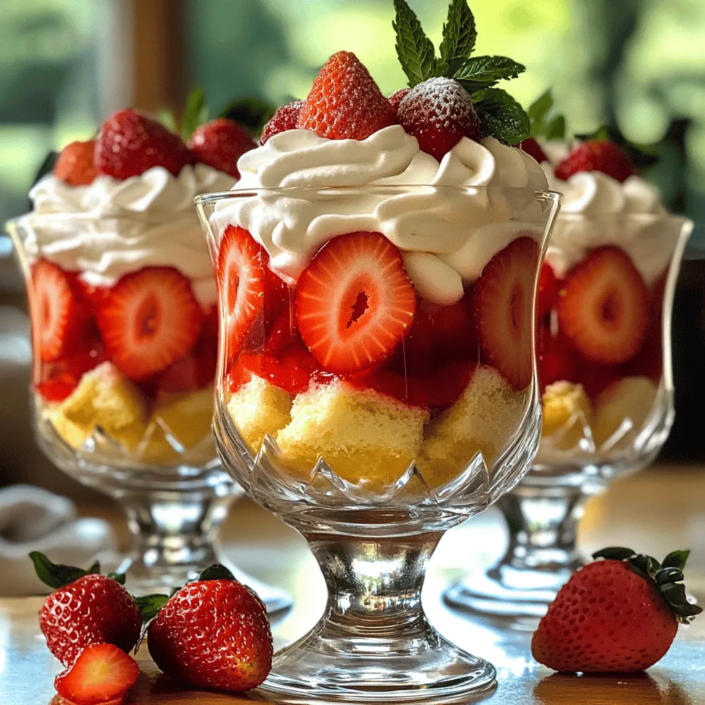 Strawberry Shortcake Trifle Delightful and Creamy Treat