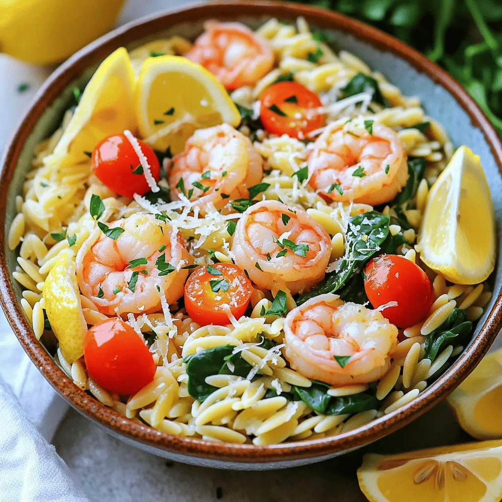 Lemon Garlic Shrimp Orzo Simple and Savory Recipe
