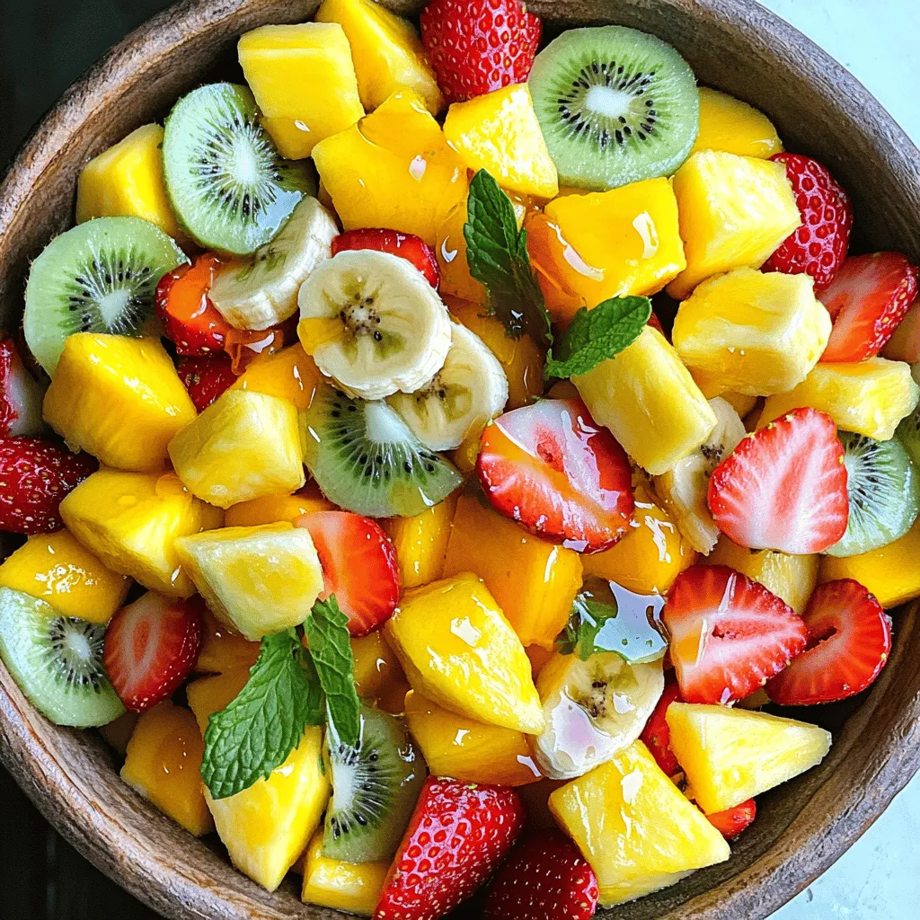 Tropical Fruit Salad with Lime Refreshing Delight