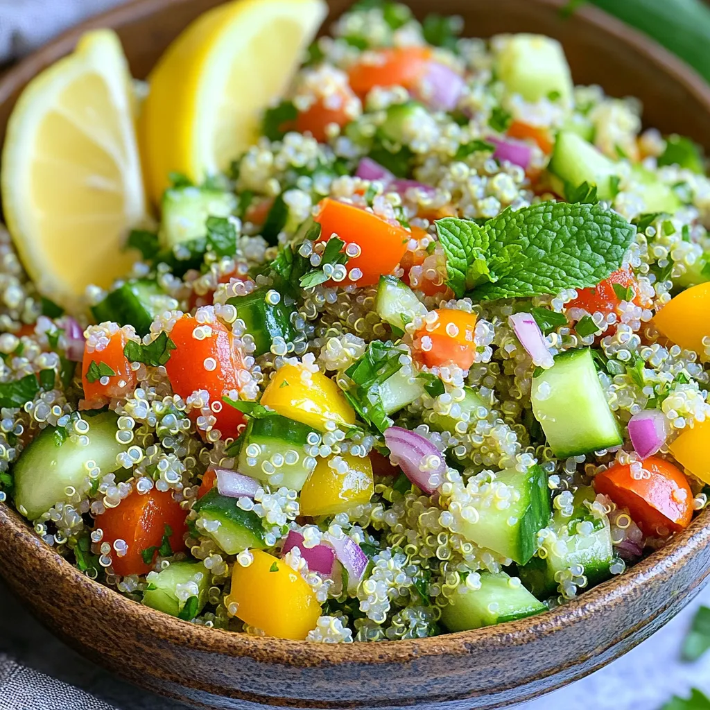 Healthy Quinoa Tabbouleh Fresh and Flavorful Salad