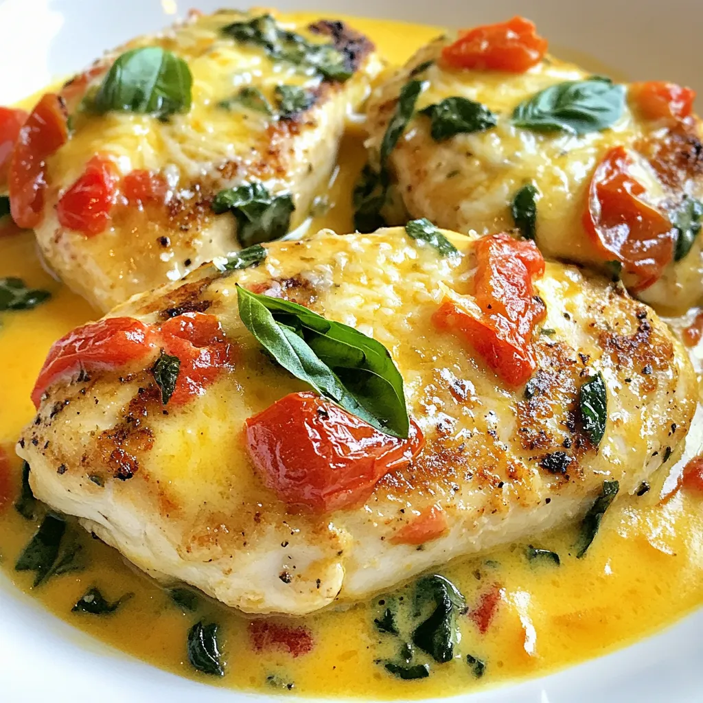 Creamy Tomato Spinach Chicken Easy Weeknight Meal