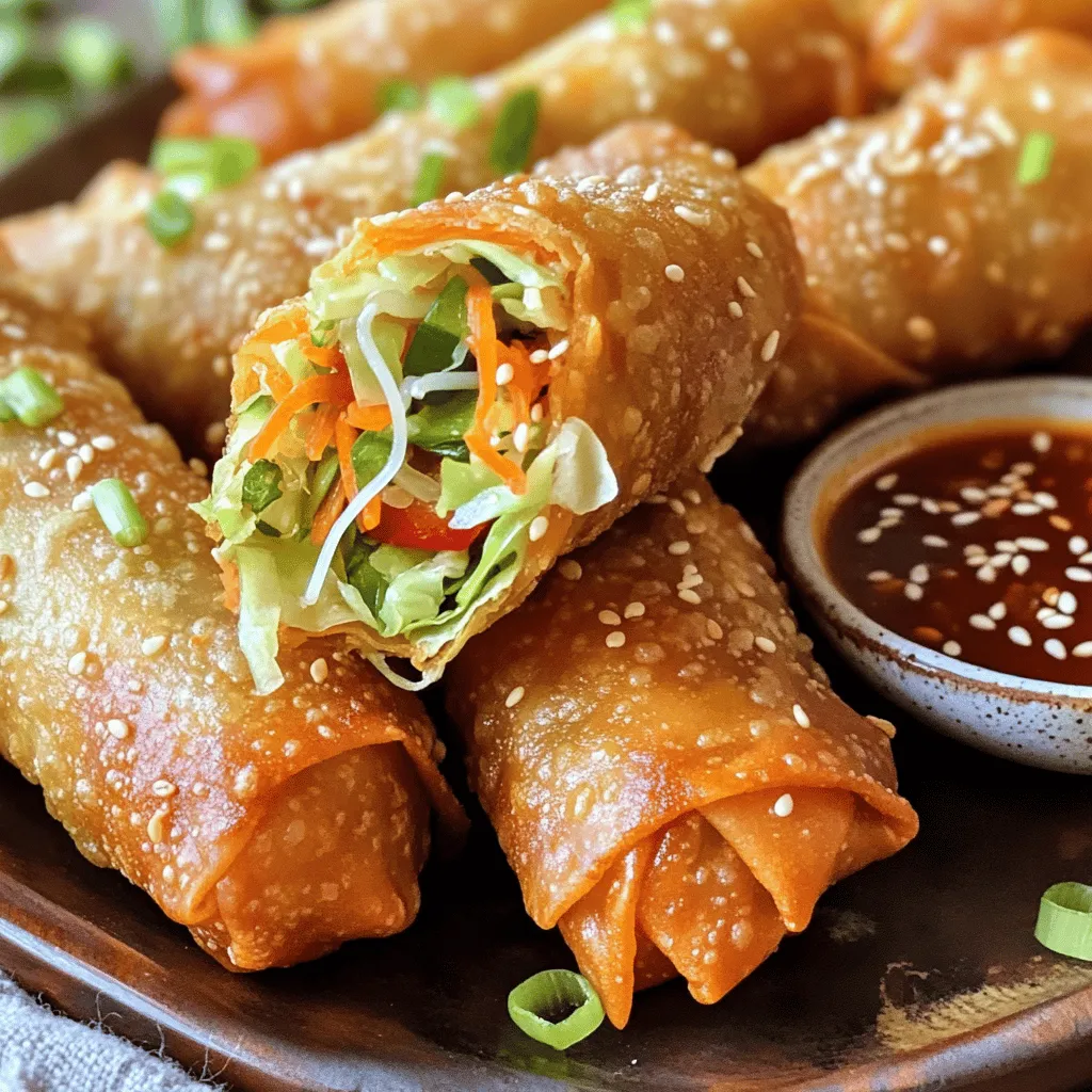 Easy Veggie Egg Rolls Quick and Flavorful Snack