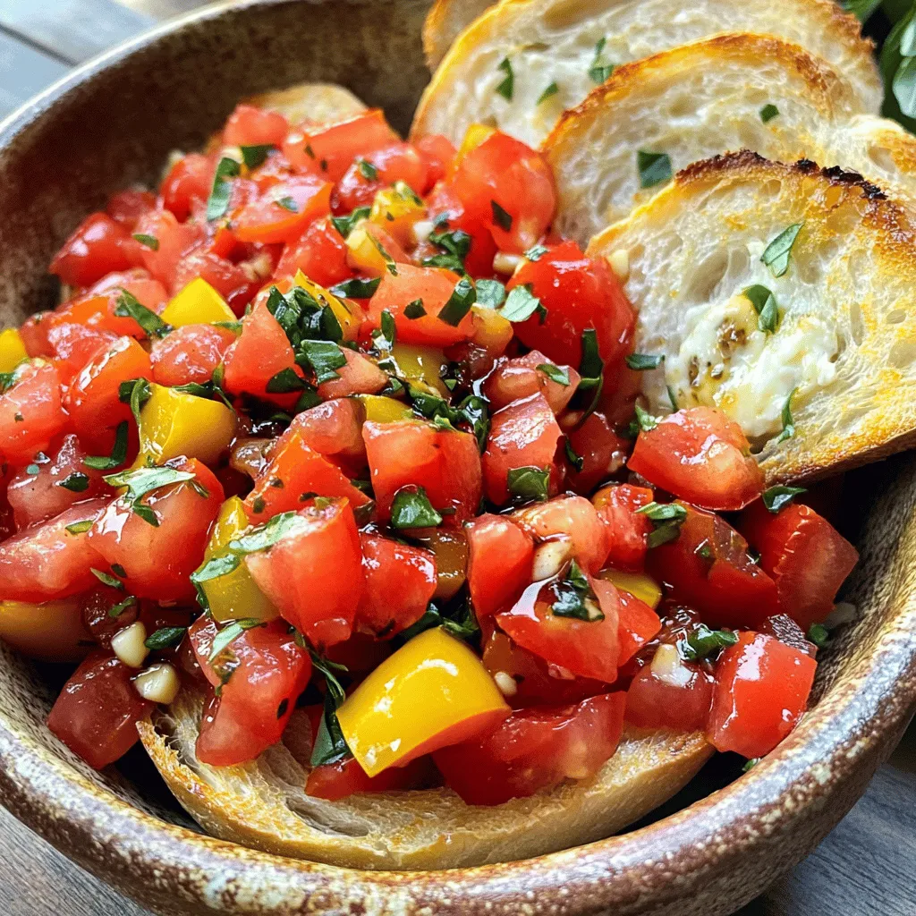 Simple Tomato Basil Bruschetta Quick and Tasty Treat