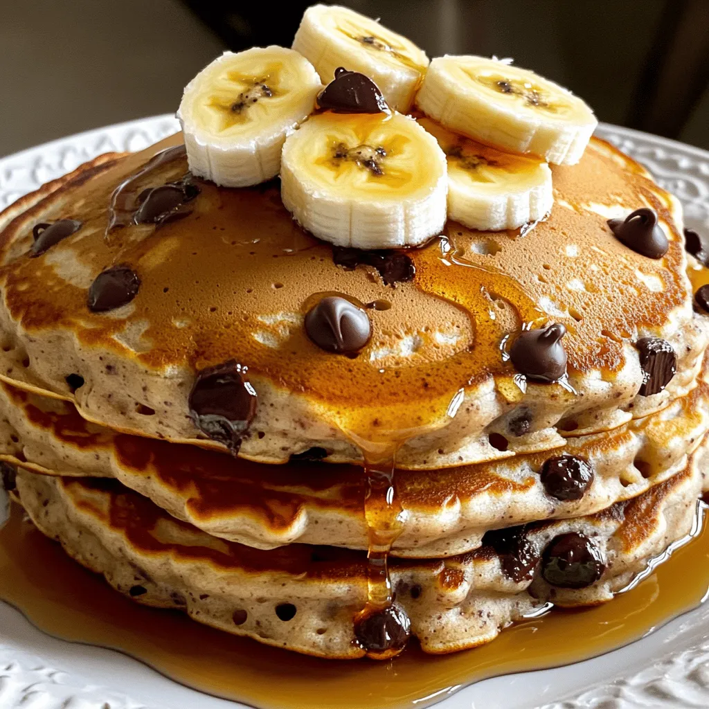 Banana Chocolate Chip Pancakes Easy and Tasty Recipe