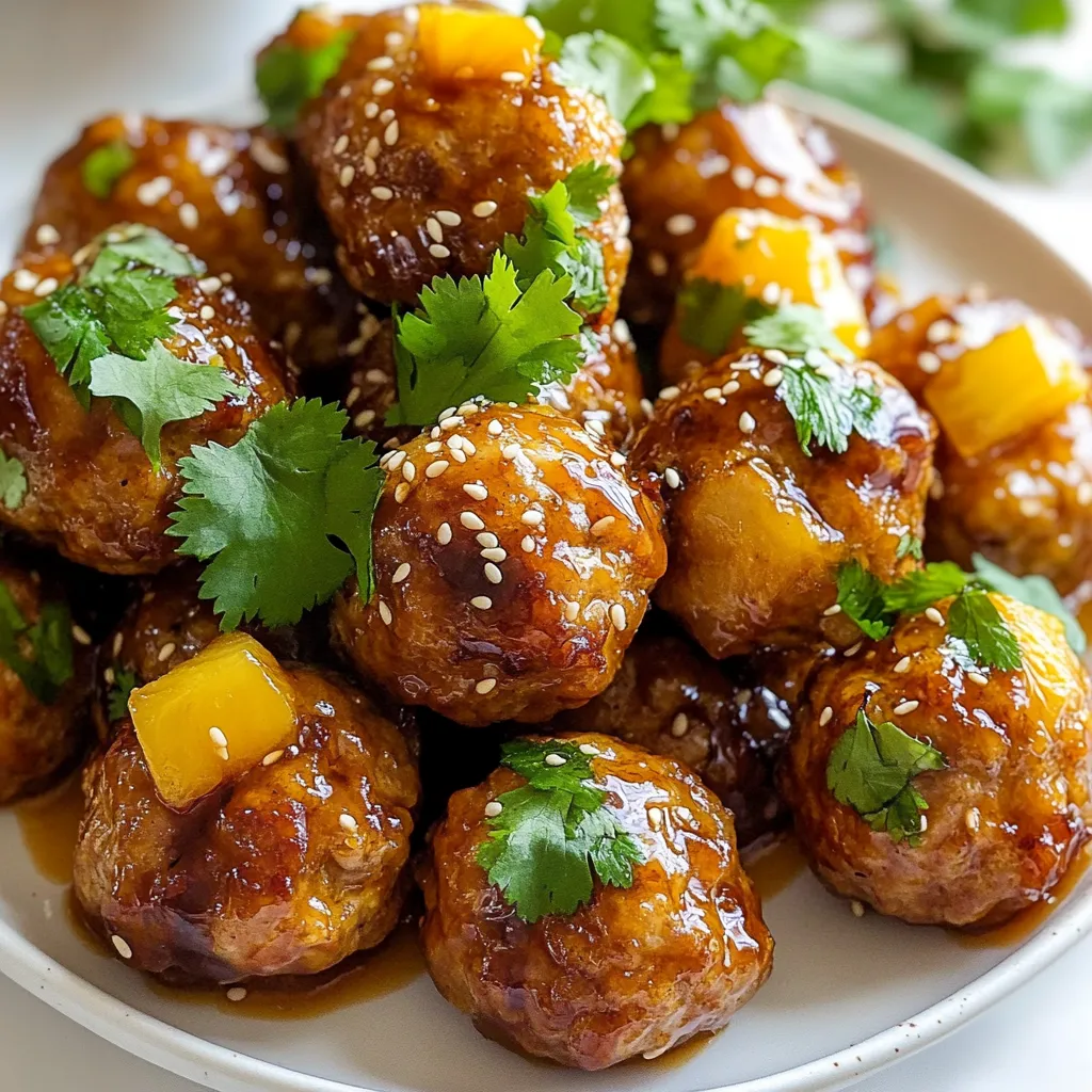 Pineapple Teriyaki Meatballs Flavorful and Easy Recipe