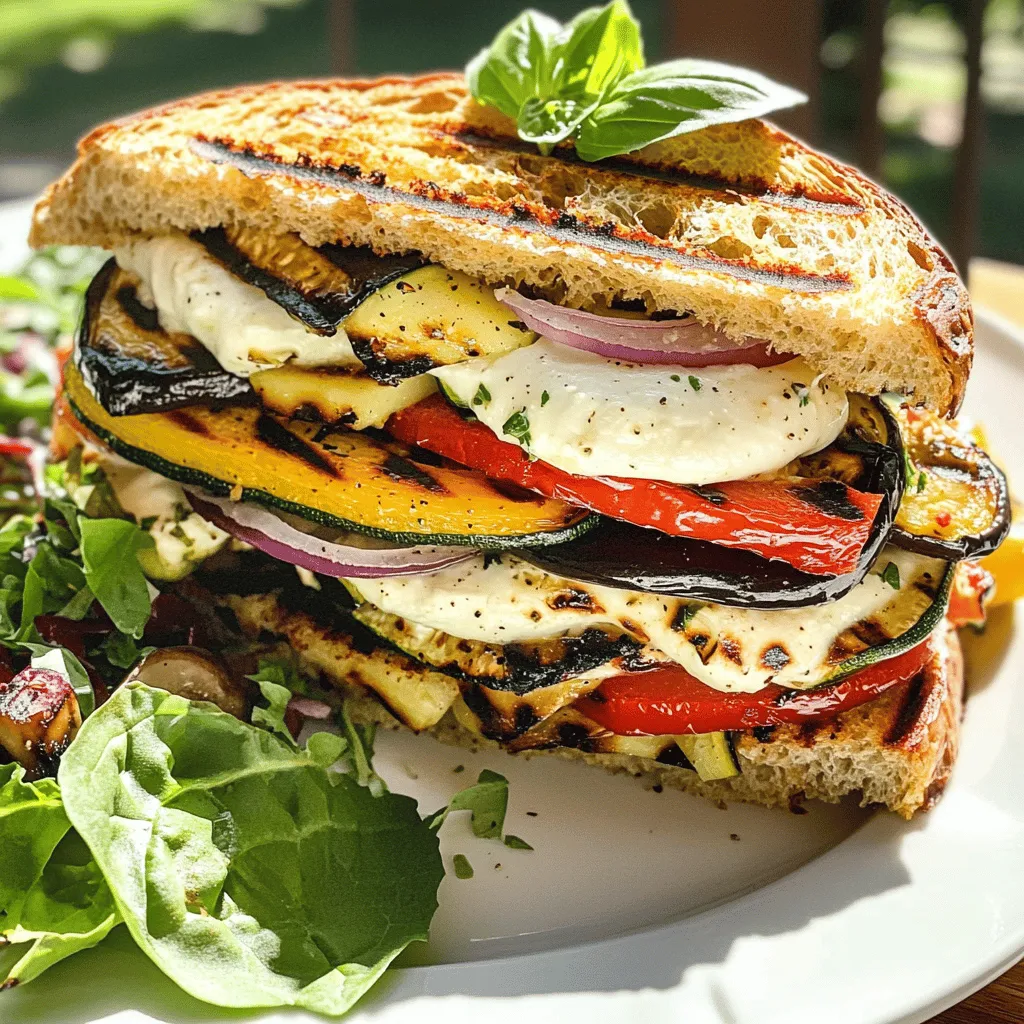 76. Grilled Vegetable Panini Flavorful and Easy Recipe