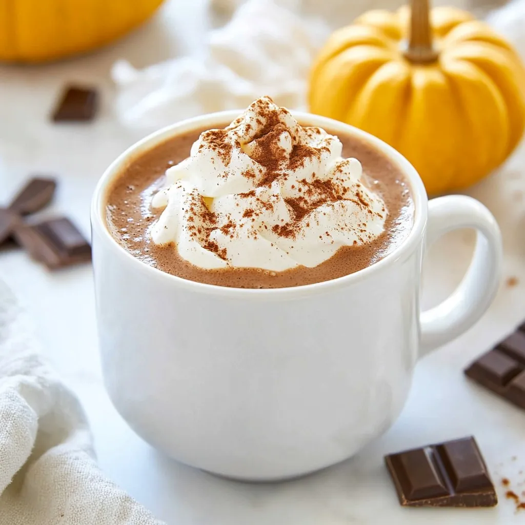 Pumpkin Spice Hot Chocolate Cozy Fall Indulgence