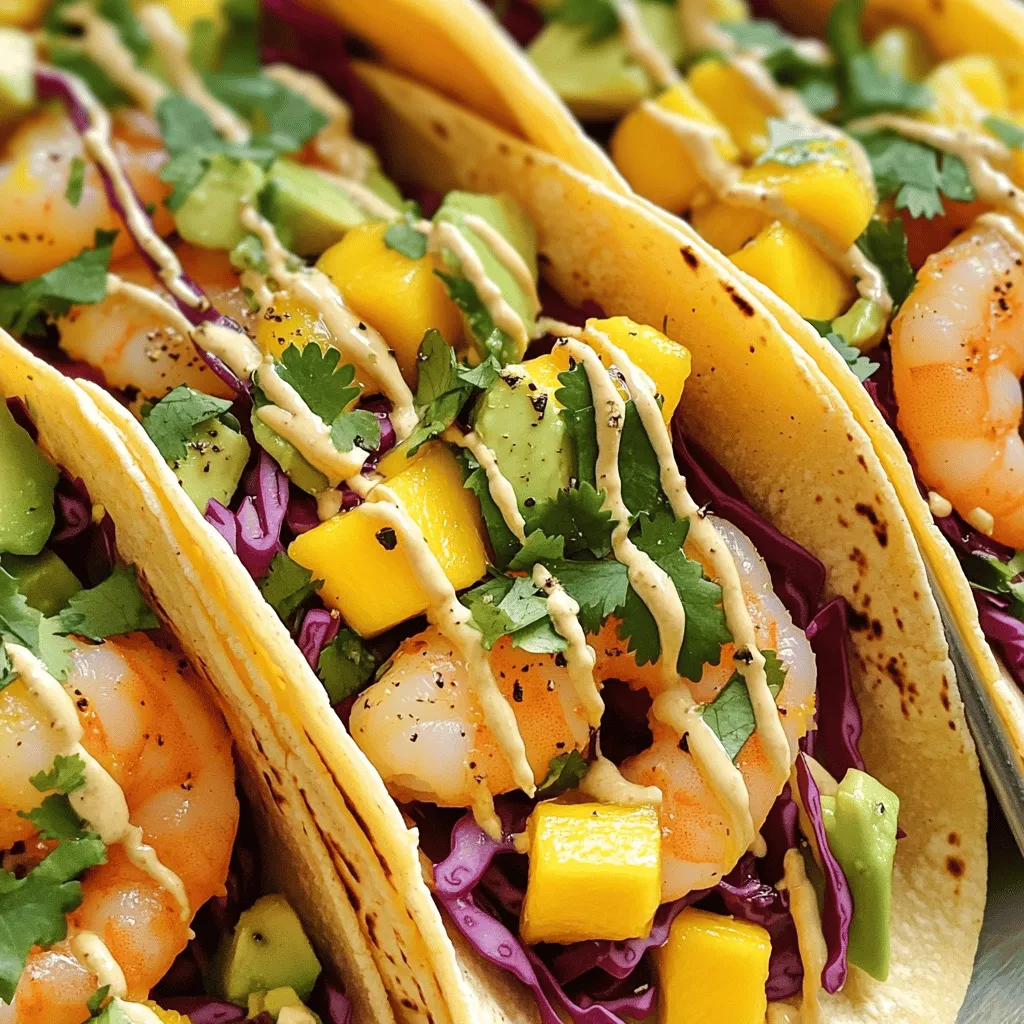 Spicy Mango Avocado Shrimp Tacos That Wow Your Tastebuds