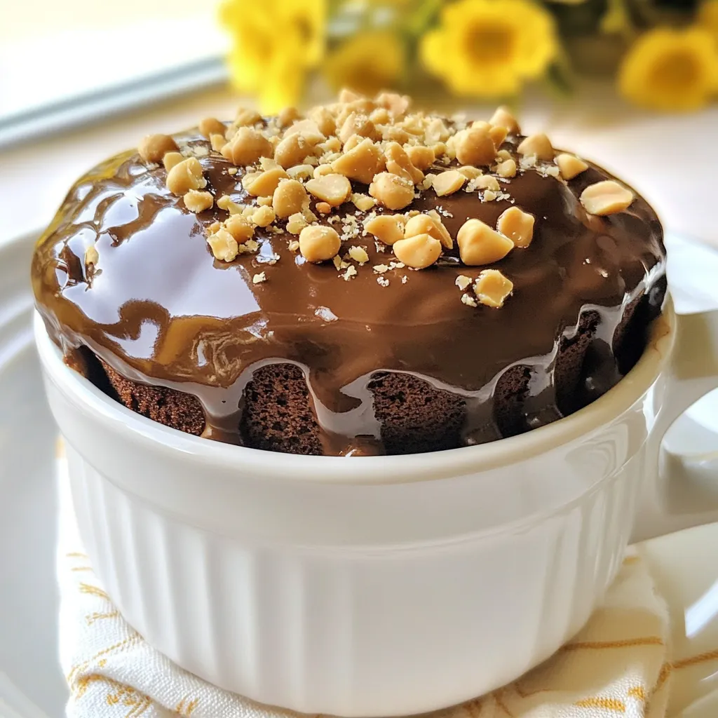 Chocolate Peanut Butter Mug Cake Simple and Tasty Treat
