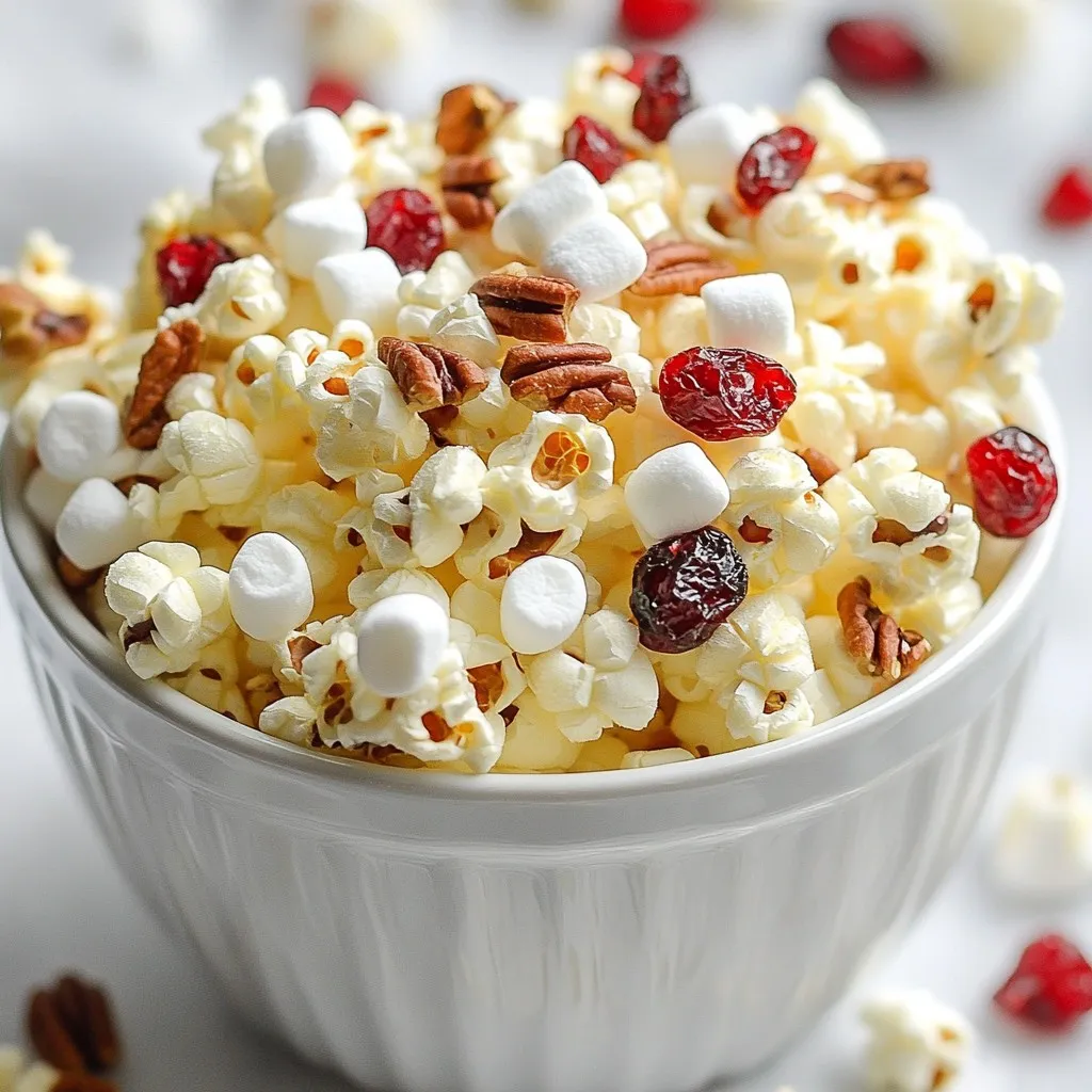 Cranberry White Chocolate Popcorn Irresistible Treat