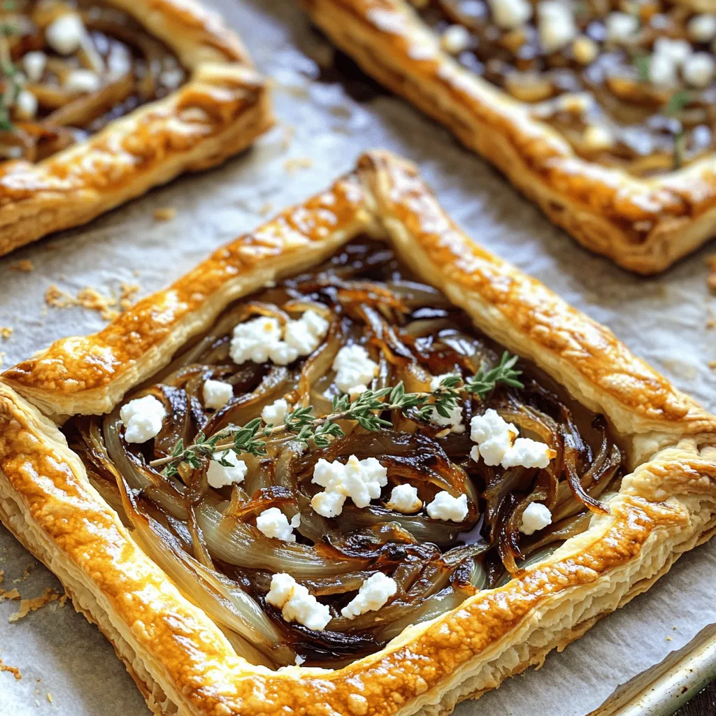 76. Caramelized Onion and Goat Cheese Tart Delight