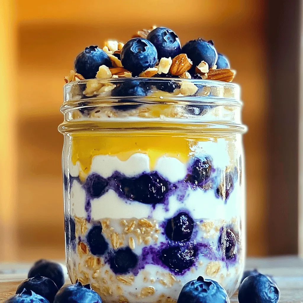 Blueberry Cheesecake Overnight Oats Delightful Recipe
