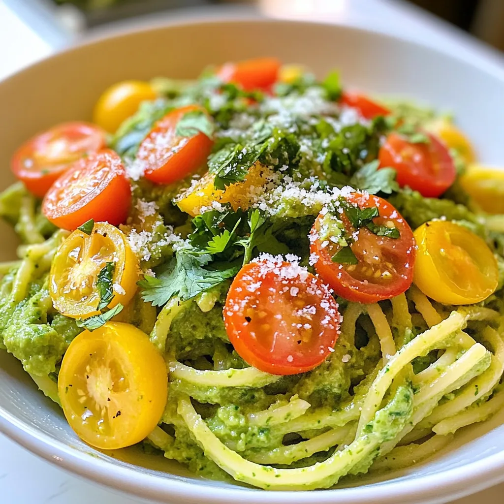 Creamy Avocado Cilantro Pasta Healthy and Easy Meal