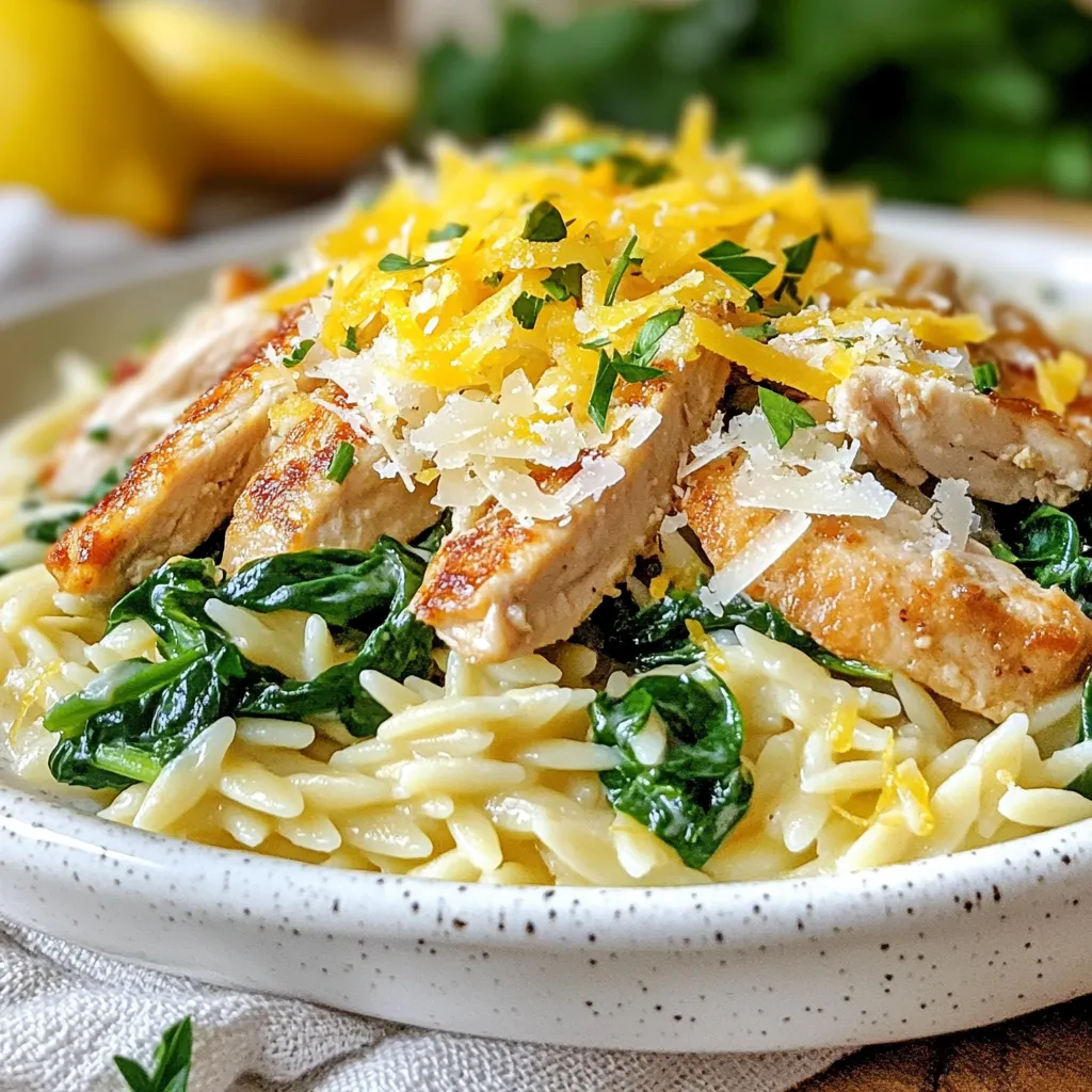 Lemon Parmesan Chicken Orzo Flavorful Dinner Delight