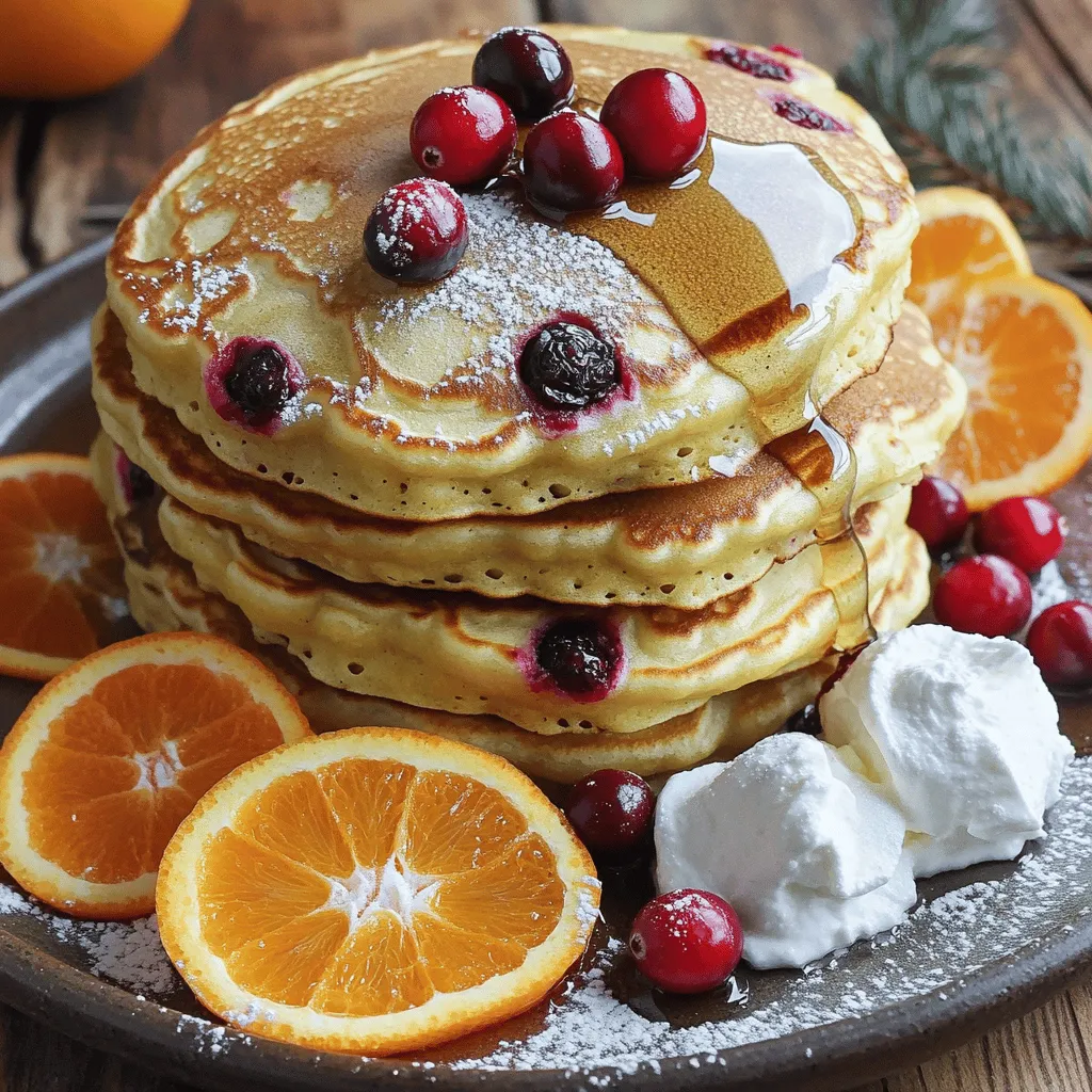 Orange Cranberry Ricotta Pancakes Flavorful Breakfast Treat