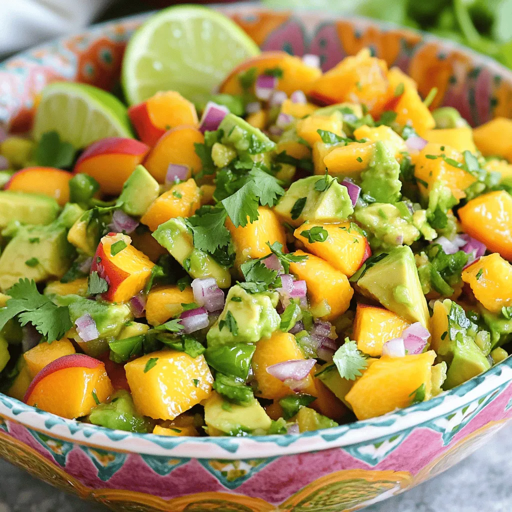 Peach Avocado Salsa Fresh and Flavorful Delight