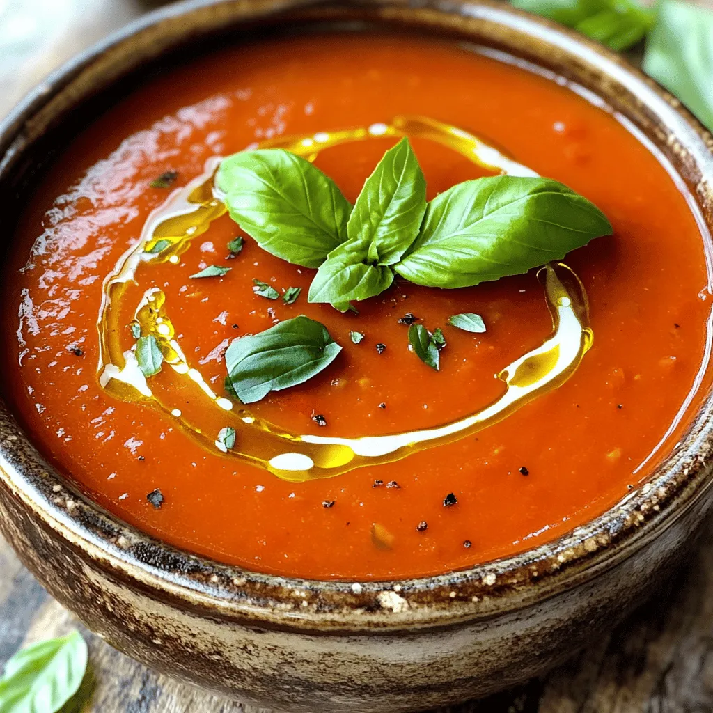 Roasted Garlic Tomato Soup Rich and Flavorful Recipe